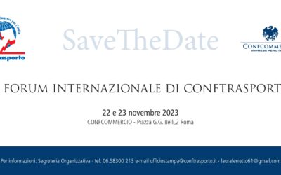VIII FORUM CONFTRASPORTO – 22 e 23 novembre 2023 – Roma