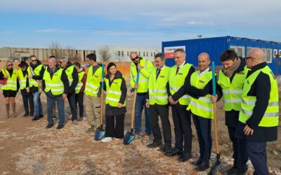 Posa della prima pietra per il nuovo parcheggio custodito per camion a Ronchis