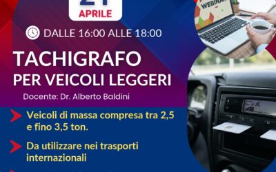 Tachigrafo per veicoli leggeri – 21 aprile 2026