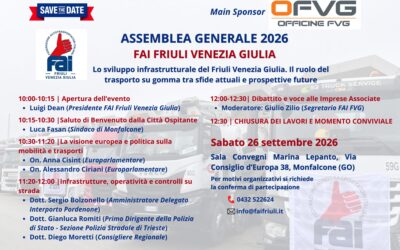 Assemblea Generale FAI FVG 2026: futuro, sviluppo infrastrutturale e sfide per il trasporto su gomma
